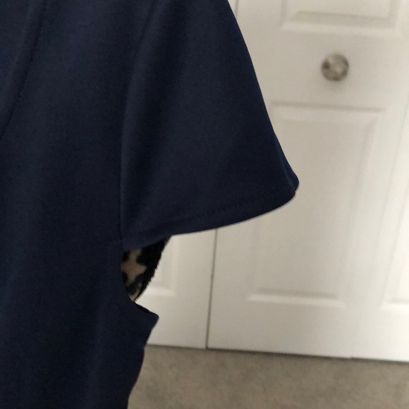 Donna Ricco New York navy blue dress w/cap sleeves - Picture 5 of 5